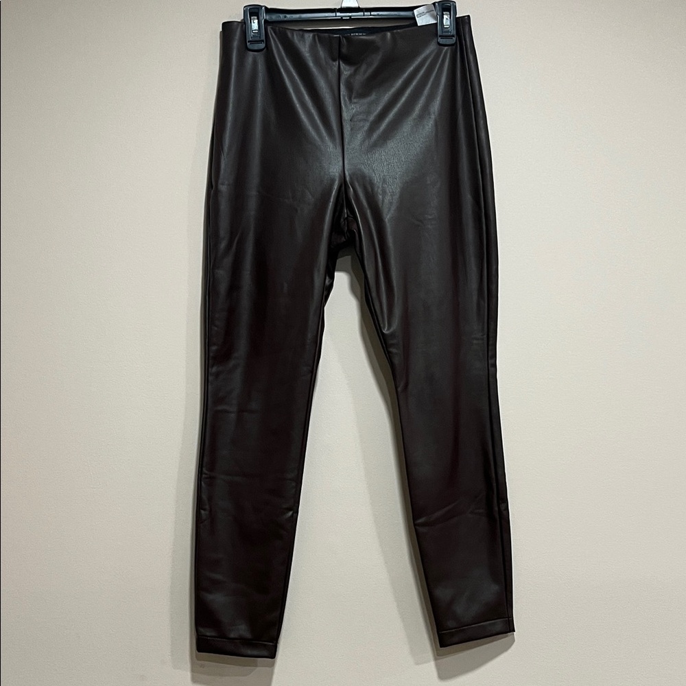 Banana Republic Dark Brown Faux Leather Pants